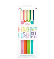 Ooly Pen - 6 Pcs - Fine Line Colored Gel Pens