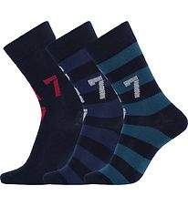 Ronaldo Socken - 3er-Pack - Blau/Grn/Rot