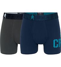 Ronaldo Boxershorts - 2er-Pack - Grn/Blau