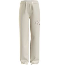 Calvin Klein Sweatpants - Off Placed - Eggshell