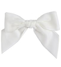 Condor Hair Clip - Velvet - Bow - 10x10 cm - White