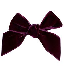 Condor Haarspange - Velours - Schleife - Bordeaux