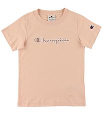 Champion T-shirt - Light pink w. Logo