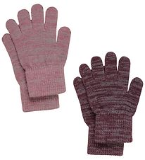 CeLaVi Gloves - Wool/Polyester - 2-Pack - Rose Brown w. Reflex