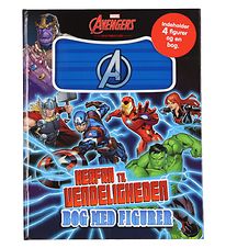 Karrusel Forlag Book - Marvel Avengers - 4 Toy Figurine and Book