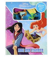 Karrusel Forlag Book - Disney Princesses - 4 Toy Figurine And Bo