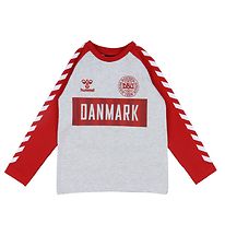 Hummel Bluse - DBU - Grau Meliert - Grau meliert/Rot