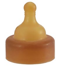 Hevea Bottle Pacifier - Natural Rubber - Medium Flow