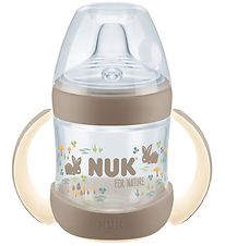 Nuk Drinking cup w. Handle and Spout Lid - 150 mL - Lining Natur