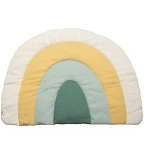 Sebra Knitted Play Mat - Rainbow - 130x85 - Dusty Green