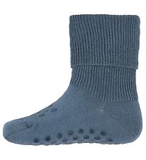 DT Denmark Socks - Non-Slip - Stone Blue