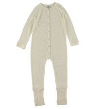 Smallstuff Pyjamasdrkt - Drop Nl - Ull - Off White
