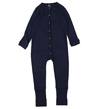 Smallstuff Ullpyjamasdräkt - Marinblå