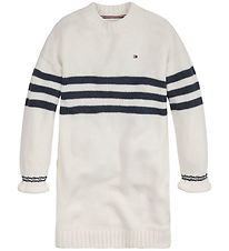Tommy Hilfiger Klnning - Stickad - Prep Stripe Sweater Dress -