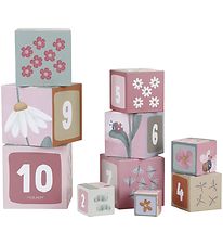 Little Dutch Stacking Blocks - Cardboard - Flowers & Butterflies