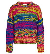 Mads Nørgaard Bluse - Wolle/Acryl - Kolly Pullover - Purple Mult