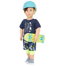 Our Generation Doll - 46 cm - Theodore w. Skateboard