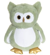 Teddykompaniet Soft Toy - Glow-In-The-Dark Owl - Green