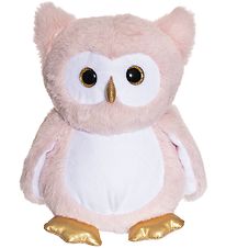 Teddykompaniet Soft Toy - Glow-In-The-Dark Owl - Pink