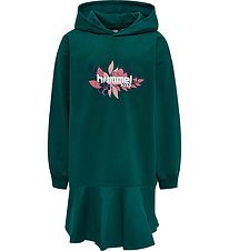 Hummel Dress - hmlSaga Hoodie Dress - Deep Teal