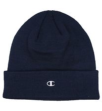 Champion Beanie - Junior - Knitted - Navy w. Logo