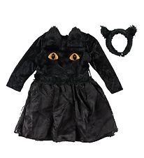 Den Goda Fen Kostuum - Zwarte kattenjurk - Zwart