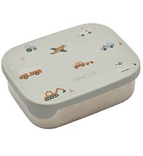 Liewood Nestisbox - Sílikon/Stál - Arthur - Ökutæki/Dove Blue M
