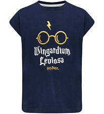 Hummel T-shirt - hmlHarry Potter Diez - Black Iris w. Gold