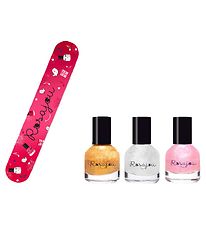 Rosajou Nail Lacquer w. Nail file - 4 Parts - Bead/Chéri/Magic