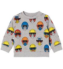 Stella McCartney Kids Sweatshirt - Grey Melange w. Helmets