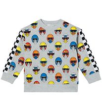 Stella McCartney Kids Sweatshirt - Grey Melange w. Helmets