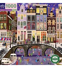 Eeboo Puzzle Game - 1000 Bricks - 58.4x58.4 cm - Magical Amsterd