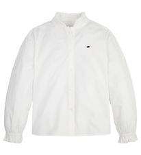 Tommy Hilfiger Skyrta - Ruffle - Hvítur