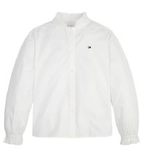 Tommy Hilfiger Hemd - Ruffle - Wei