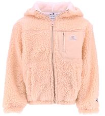 Champion Cardigan w. Hood - Plys - Pink