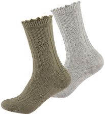 Noa Noa miniature Knee-High Socks - Mini Girl Ducca - Beige/Grey