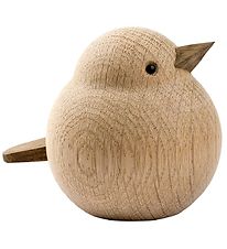 Novoform Wooden figure - Mama Sparrow - Natural Oak Wood