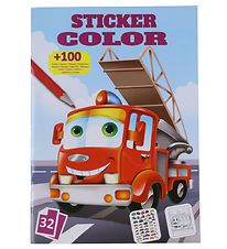 Megastar Colouring Book w. Stickers - 32 Pages - Cars
