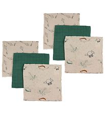 Pippi Muslinfiltar - 6-pack - 65x65 cm - Deep Lichen Green