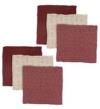 Pippi Baby Hydrofiele Doek - 6-pack - 65x65 cm - Oud Rose