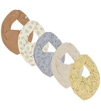 Pippi Baby Bib - 5-Pack - Straw