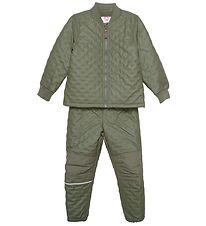 CeLaVi Thermo Set w. Fleece - Coated - Army