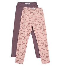 Minymo Leggings - 2er-Pack - Misty Rose