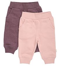 Minymo Jogginghosen - 2er-Pack - Misty Rose