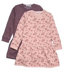 Minymo Sweatklänning - 2-pack - Misty Rose