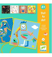 Djeco Game - Creation Set - Learn Numbers And Connect With Strin
