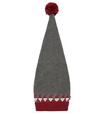 Hust and Claire Christmas Hat - Frille - Wool Grey