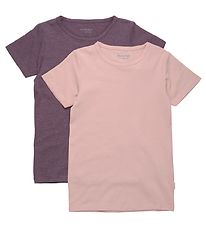 Minymo T-Shirt - 2-pack - Misty Rose