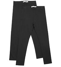 Minymo Leggingsit - 2 kpl - Anthracite Black