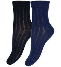 Minymo Chaussettes - 2 Pack - Total Eclipse